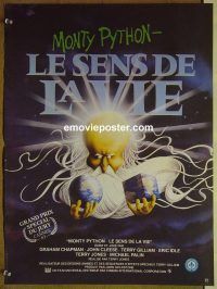 d233 MONTY PYTHON'S THE MEANING OF LIFE French movie poster '83