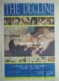 d364 DECLINE OF WESTERN CIVILIZATION Italian one-panel movie poster '81