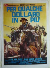 d378 FOR A FEW DOLLARS MORE Italian one-panel movie poster R80s Eastwood
