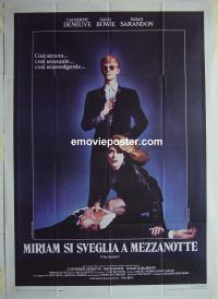 d389 HUNGER Italian one-panel movie poster '83 Catherine Deneuve, David Bowie