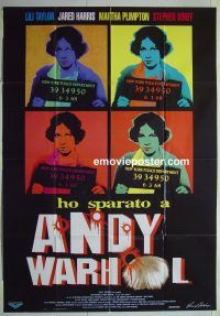 d390 I SHOT ANDY WARHOL Italian one-panel movie poster '96 Lili Taylor