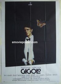 d398 JUST A GIGOLO Italian one-panel movie poster '81 David Bowie, Kim Novak