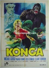 d400 KONGA Italian one-panel movie poster '61 AIP, Reynold Brown art
