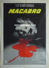 d406 MACABRE Italian one-panel movie poster '80 Lamberto Bava, Casaro art