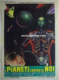 d409 MONSTER WITH THE GREEN EYES Italian one-panel movie poster '61 Lemoine