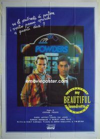 d411 MY BEAUTIFUL LAUNDRETTE Italian one-panel movie poster '85 Day-Lewis