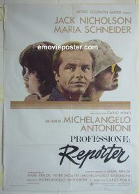 d418 PASSENGER Italian one-panel movie poster '75 Jack Nicholson, Antonioni