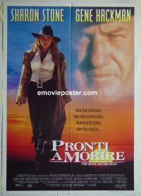 d422 QUICK & THE DEAD Italian one-panel movie poster '95 Sharon Stone