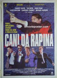 d425 RESERVOIR DOGS Italian one-panel movie poster '92 pointing gun style!