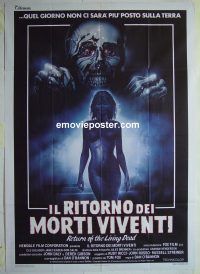 d427 RETURN OF THE LIVING DEAD Italian one-panel movie poster '85 O'Bannon