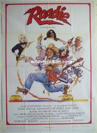 d428 ROADIE Italian one-panel movie poster '80 Meat Loaf, Alice Cooper