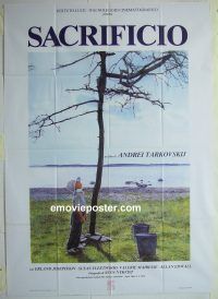d430 SACRIFICE Italian one-panel movie poster '86 Andrei Tarkovsky
