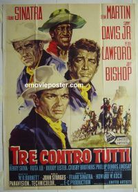 d432 SERGEANTS 3 Italian one-panel movie poster '62 Frank Sinatra, Martin
