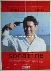 d435 SONATINE Italian one-panel movie poster '93 Takeshi Kitano, wild image!