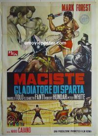 d438 TERROR OF ROME AGAINST THE SON OF HERCULES Italian one-panel movie poster '64