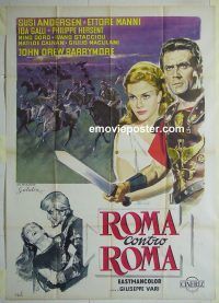 d444 WAR OF THE ZOMBIES Italian one-panel movie poster '65 AIP, Barrymore