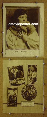d479 ELAINE HAMMERSTEIN special individual movie pressbook! '20s