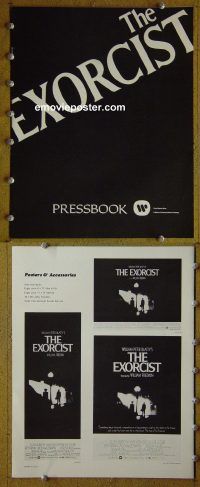 d480 EXORCIST movie pressbook '74 William Friedkin, Von Sydow