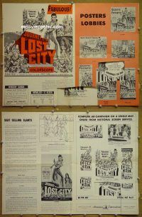 d501 JOURNEY TO THE LOST CITY movie pressbook '60 Debra Paget