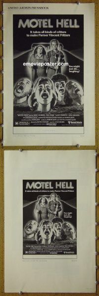 d515 MOTEL HELL movie pressbook '80 Rory Calhoun horror!