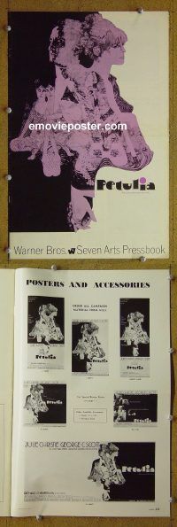 d523 PETULIA movie pressbook '68 Julie Christie, George C Scott
