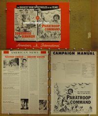 d552 SUBMARINE SEAHAWK/PARATROOP COMMAND movie pressbook '59