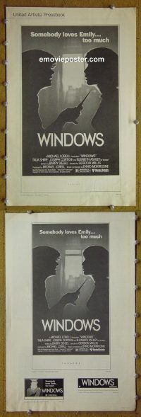 d578 WINDOWS movie pressbook '80 lesbianism!