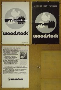 d579 WOODSTOCK movie pressbook '70 classic rock 'n' roll!