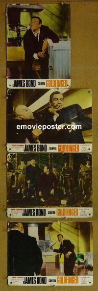 d225 GOLDFINGER 4 special Spanish movie posters '64 Connery