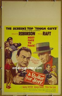 d022 BULLET FOR JOEY window card movie poster '55 Raft, Edward G Robinson