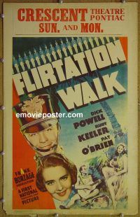 d055 FLIRTATION WALK window card movie poster '34 Powell, Keeler