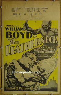 d088 LEATHERNECK window card movie poster '29 William Boyd