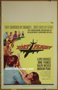 d090 LOST FLIGHT window card movie poster '70 Bridges, Francis