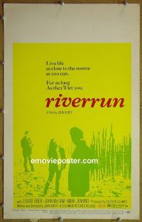 d139 RIVERRUN window card movie poster '69 John Korty, Ober, McLiam