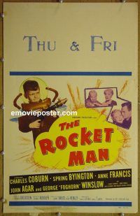 d142 ROCKET MAN window card movie poster '54 Coburn, Francis