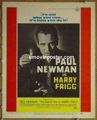 d149 SECRET WAR OF HARRY FRIGG window card movie poster '68 Paul Newman