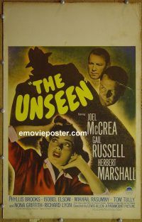 d177 UNSEEN window card movie poster '44 McCrea, Russell