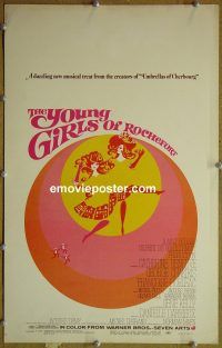 d199 YOUNG GIRLS OF ROCHEFORT window card movie poster '68 Catherine Deneuve