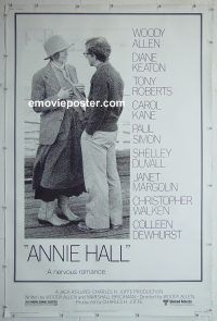 e438 ANNIE HALL 40x60 movie poster '77 Woody Allen, Diane Keaton