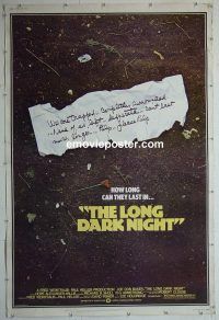 e485 PACK 40x60 movie poster '77 Joe Don Baker, Long Dark Night