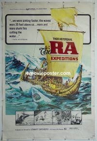 e492 RA EXPEDITIONS 40x60 movie poster R74 Thor Heyerdahl