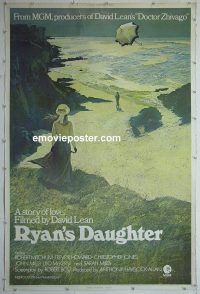 e496 RYAN'S DAUGHTER 40x60 movie poster '70 Robert Mitchum, Howard