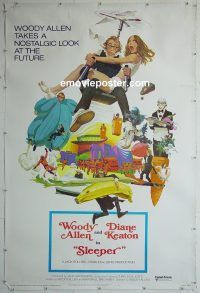 e500 SLEEPER 40x60 movie poster '74 Woody Allen, Diane Keaton