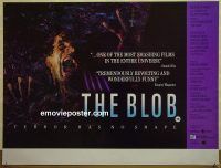 e308 BLOB British quad movie poster '88 Kevin Dillon, Smith