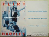 e318 FLIRT advance British quad movie poster '95 Hal Hartley