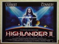 e323 HIGHLANDER 2 British quad movie poster '91 Christopher Lambert
