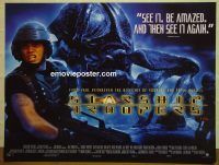 e340 STARSHIP TROOPERS DS British quad movie poster '97 Paul Verhoeven