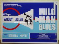 e353 WILD MAN BLUES British quad movie poster '97 Woody Allen