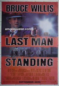 e403 LAST MAN STANDING DS bus stop movie poster '96 Bruce Willis