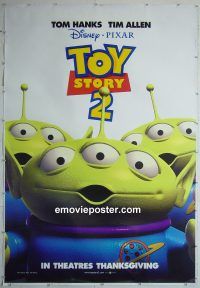 e414 TOY STORY 2 'alien' style DS bus stop movie poster '99